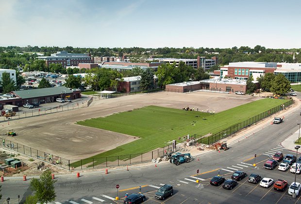 DeChevrieux field construction, football, John Kelly photo